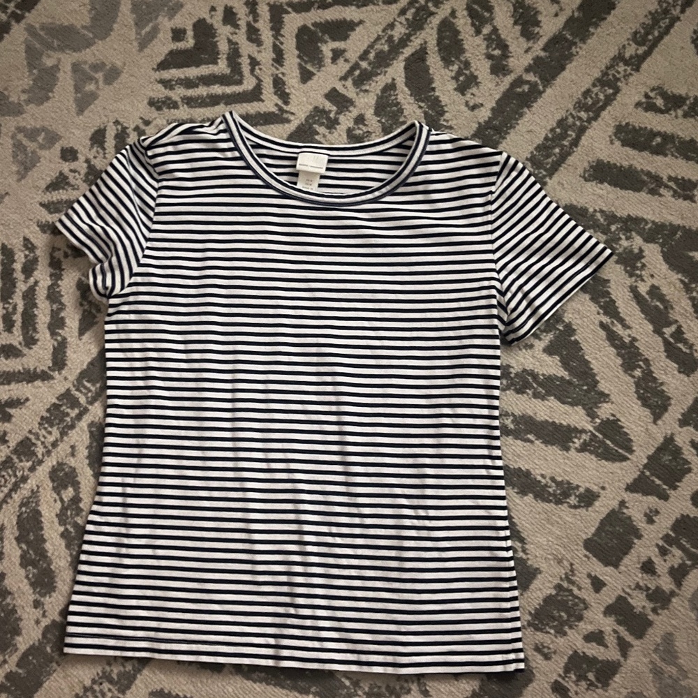 Blue striped T-shirt